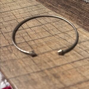 Sleek Silver Open Cuff Bracelet